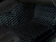 Single Layer Diamond Front and Rear Floor Mats; Black and White Stitching (08-23 Challenger)