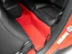 Single Layer Diamond Front and Rear Floor Mats; Full Red (08-23 Challenger)