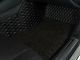 Double Layer Diamond Front and Rear Floor Mats; Base Layer Black and Top Layer Black (06-10 Charger)