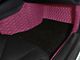 Double Layer Diamond Front and Rear Floor Mats; Base Layer Purple and Top Layer Black (06-10 Charger)