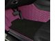 Double Layer Diamond Front and Rear Floor Mats; Base Layer Purple and Top Layer Black (11-23 Charger)