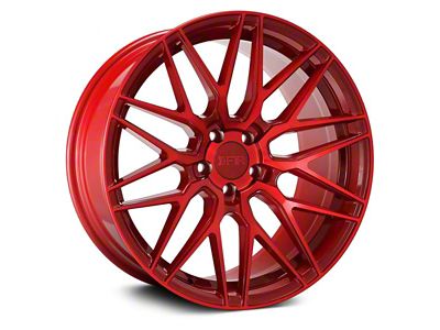 F1R F103 Candy Red Wheel; 17x8.5 (05-09 Mustang GT, V6)