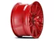 F1R F103 Candy Red Wheel; 17x8.5 (05-09 Mustang GT, V6)