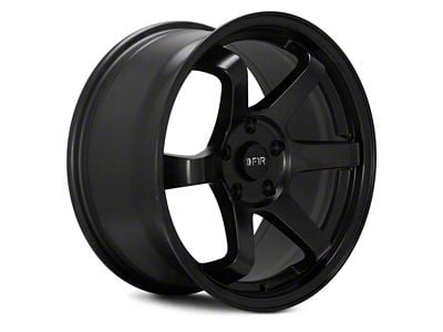F1R F106 Satin Black Wheel; 18x9.5; 22mm Offset (05-09 Mustang GT, V6)