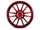 F1R F107 Candy Red Wheel; 18x8.5 (05-09 Mustang GT, V6)