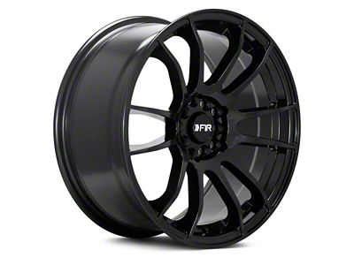 F1R F107 Gloss Black Wheel; 18x8.5 (05-09 Mustang GT, V6)