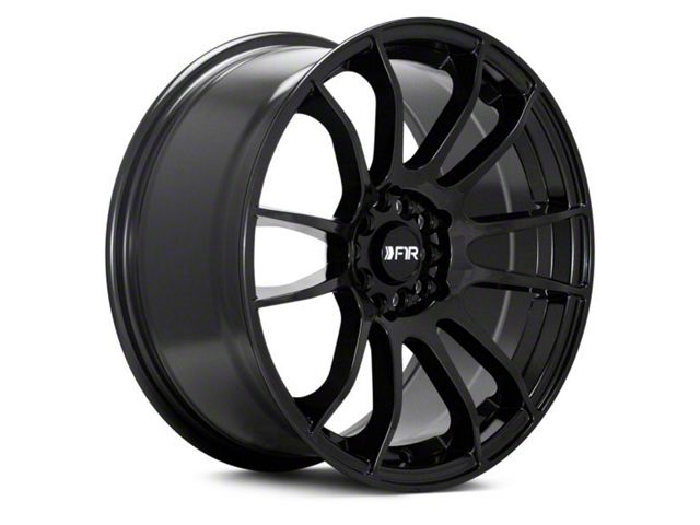 F1R F107 Gloss Black Wheel; 18x8.5 (05-09 Mustang GT, V6)