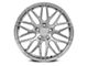 F1R F103 Brushed Silver Wheel; 17x8.5 (10-14 Mustang GT w/o Performance Pack, V6)