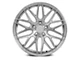 F1R F103 Brushed Silver Wheel; 19x9 (10-14 Mustang GT w/o Performance Pack, V6)