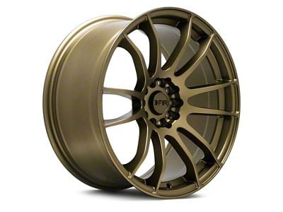 F1R F107 Matte Bronze Wheel; 18x9.5 (10-14 Mustang GT w/o Performance Pack, V6)