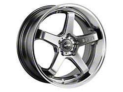 F1R FC5 Hyper Black Wheel; 18x9.5; 38mm Offset (10-14 Mustang GT w/o Performance Pack, V6)