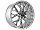 F1R FS3 Machined Silver Wheel; 18x8.5 (10-14 Mustang GT w/o Performance Pack, V6)