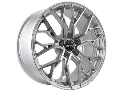 F1R FS3 Machined Silver Wheel; 19x9.5; 38mm Offset (24-25 Mustang GT w/o Performance Pack, EcoBoost)