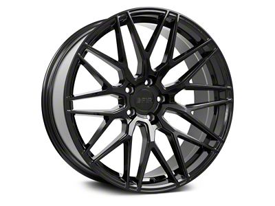 F1R F103 Gloss Black Wheel; Rear Only; 19x10; 38mm Offset (94-98 Mustang)