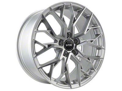 F1R FS3 Machined Silver Wheel; 18x9.5; 38mm Offset (94-98 Mustang)