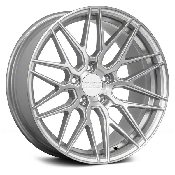 Foose Mustang CF8 Gloss Silver Wheel; 20x10; 35mm Offset