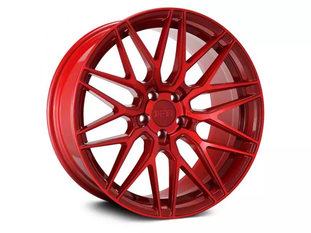 F1R F103 Candy Red Wheel; 17x8.5 (99-04 Mustang)