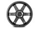 F1R F106 Hyper Black Wheel; 17x8 (99-04 Mustang)