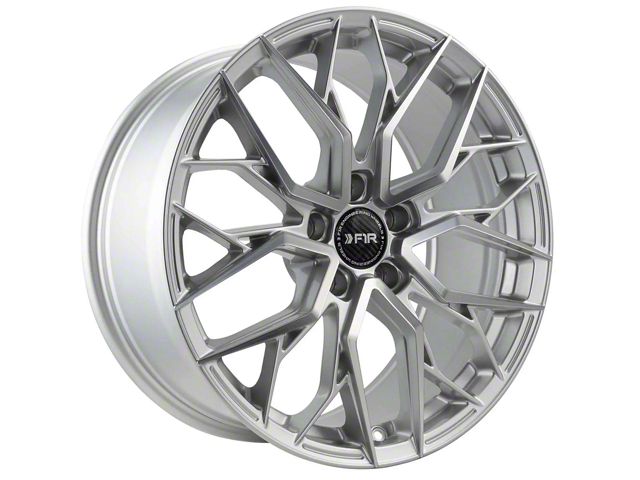 F1R FS3 Machined Silver Wheel; 18x9.5 (99-04 Mustang)