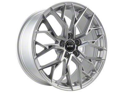 F1R FS3 Machined Silver Wheel; 19x9.5 (15-23 Mustang GT w/o Performance Pack, EcoBoost, V6)