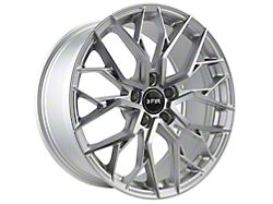 F1R FS3 Machined Silver Wheel; 20x9; 35mm Offset (15-23 Mustang GT, EcoBoost, V6)