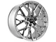 F1R FS3 Machined Silver Wheel; Rear Only; 20x10 (15-23 Mustang GT, EcoBoost, V6)