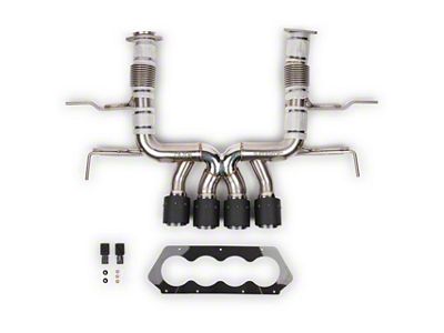 Fabspeed Motorsport Supersport X-Pipe Cat-Back Exhaust System with Carbon Fiber Tips (23-25 Corvette C8 Z06)