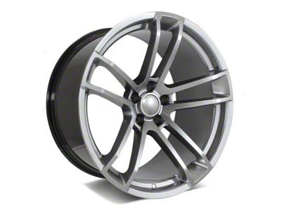 Factory Style Wheels Flow Forged Widebody 2 Style Crystal Gray Wheel; Rear Only; 20x11 (06-10 RWD Charger)