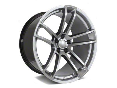 Factory Style Wheels Flow Forged Widebody 2 Style Crystal Gray Wheel; 20x9.5 (06-10 RWD Charger)