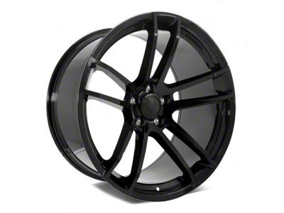 Factory Style Wheels Flow Forged Widebody 2 Style Gloss Black Wheel; 20x9.5 (06-10 RWD Charger)