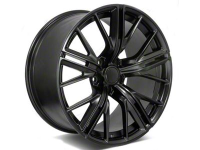 Factory Style Wheels ZL Mesh Style Satin Black Wheel; Rear Only; 20x11; 43mm Offset (10-15 Camaro)