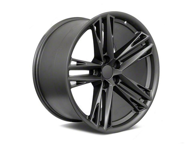 Factory Style Wheels ZL Split Style Matte Gunmetal Wheel; 20x10 (10-15 Camaro)