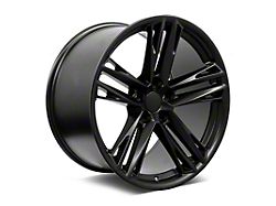 ZL Split Style Satin Black Wheel; Rear Only; 20x11; 43mm Offset (10-15 Camaro)