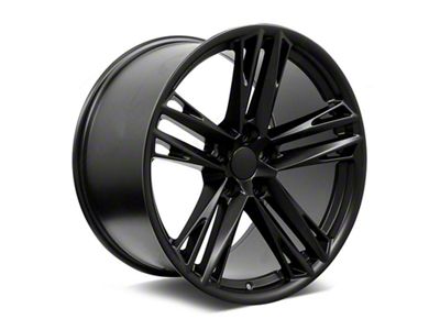 Factory Style Wheels ZL Split Style Satin Black Wheel; Rear Only; 20x11 (10-15 Camaro)