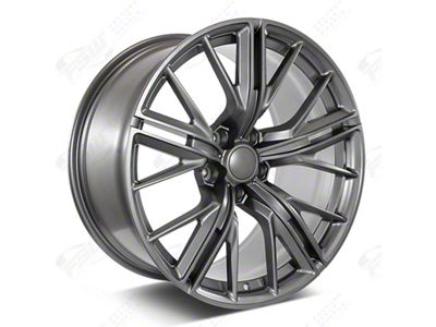 ZL Mesh Style Gunmetal Wheel; Rear Only; 20x11; 43mm Offset (16-24 Camaro)