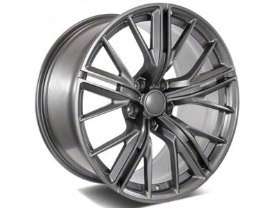 Factory Style Wheels ZL Mesh Style Matte Gunmetal Wheel; 20x10; 23mm Offset (16-24 Camaro)