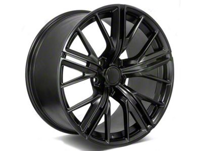 Factory Style Wheels ZL Mesh Style Satin Black Wheel; Rear Only; 20x11 (16-24 Camaro)
