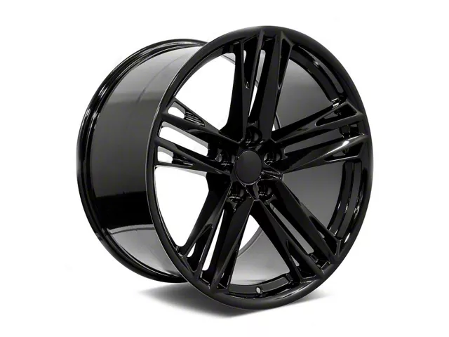 Factory Style Wheels ZL Split Style Gloss Black Wheel; 20x10 (16-24 Camaro)
