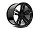 Factory Style Wheels ZL Split Style Gloss Black Wheel; Rear Only; 20x11 (16-24 Camaro)