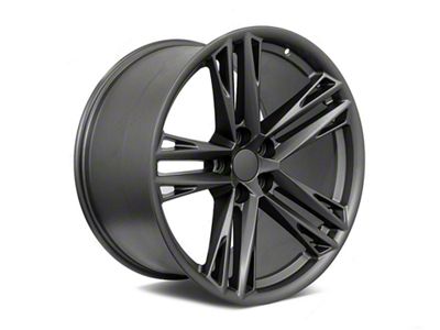 Factory Style Wheels ZL Split Style Matte Gunmetal Wheel; 20x10 (16-24 Camaro)