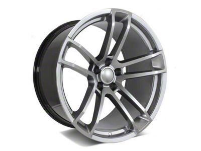 Factory Style Wheels Flow Forged Widebody 2 Style Crystal Gray Wheel; Rear Only; 20x11; 22mm Offset (08-23 RWD Challenger, Excluding Widebody)
