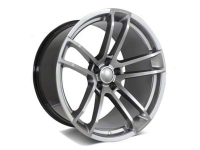 Factory Style Wheels Flow Forged Widebody 2 Style Crystal Gray Wheel; Rear Only; 20x11 (08-23 RWD Challenger, Excluding Widebody)