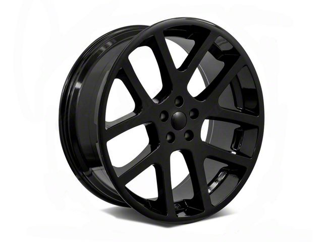 Factory Style Wheels Viper Style Gloss Black Wheel; 22x9 (08-23 RWD Challenger, Excluding Widebody)