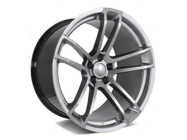 Factory Style Wheels Flow Forged Widebody 2 Style Crystal Gray Wheel; 20x9.5 (11-23 RWD Charger, Excluding Widebody)