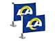 Ambassador Flags with Los Angeles Rams Logo; Blue (Universal; Some Adaptation May Be Required)