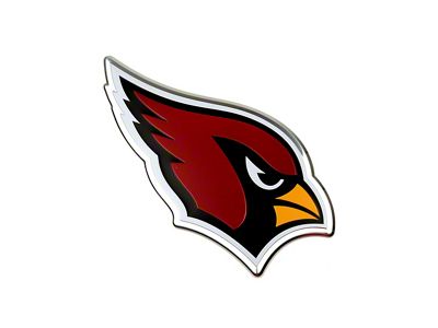 Arizona Cardinals Embossed Emblem; Red (Universal; Some Adaptation May Be Required)