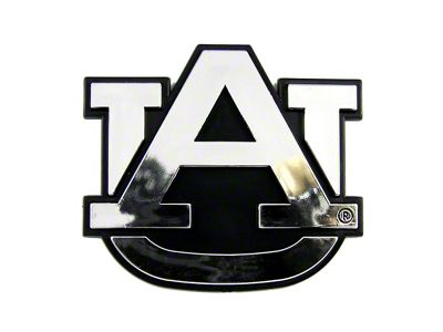 Auburn University Molded Emblem; Chrome (Universal; Some Adaptation May Be Required)