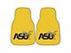 Carpet Front Floor Mats with Alabama State University Logo; Yellow (Universal; Some Adaptation May Be Required)