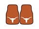 Carpet Front Floor Mats with University of Texas Logo; Orange (Universal; Some Adaptation May Be Required)
