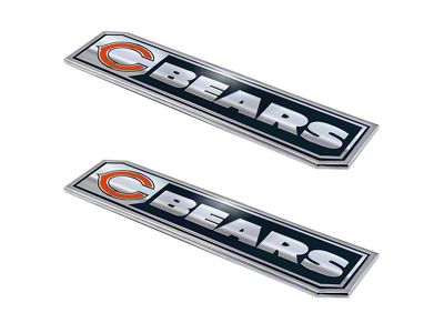 Chicago Bears Embossed Emblems; Blue (Universal; Some Adaptation May Be Required)